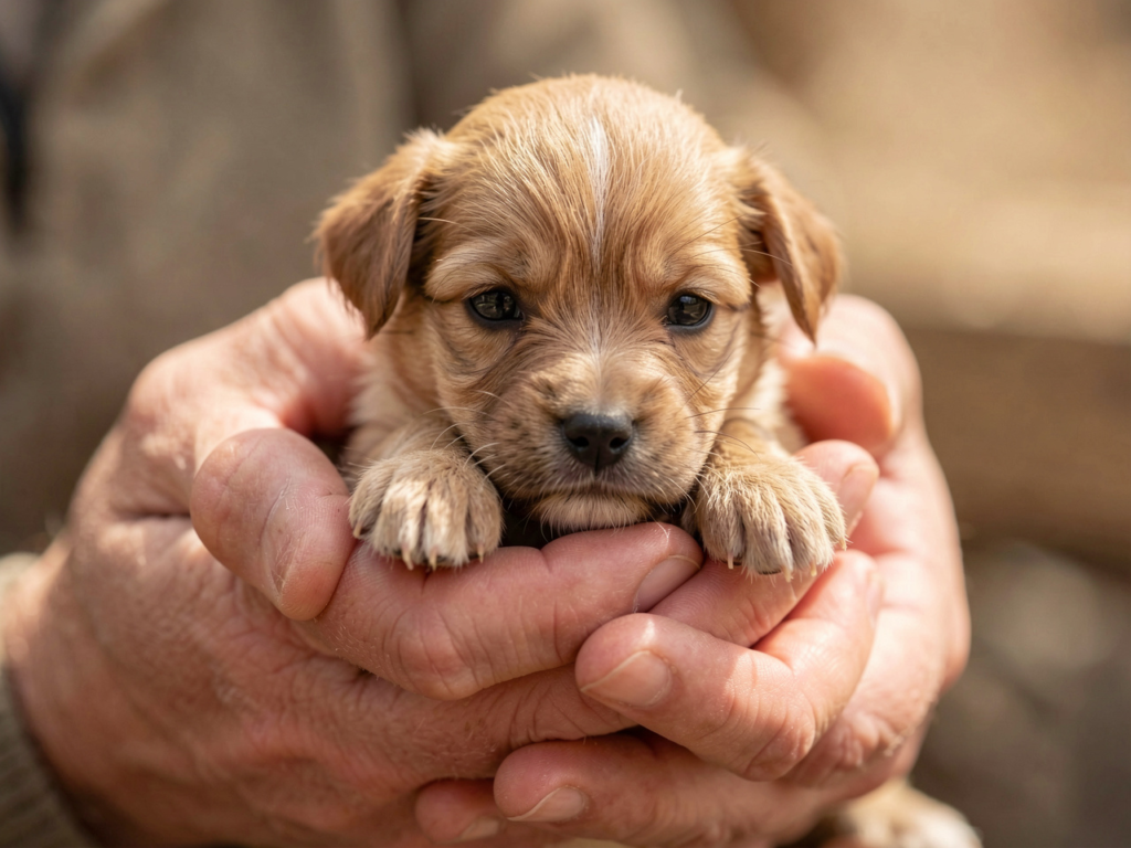 freepik closeup highdetail photograph of small puppy gentl 43208